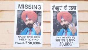 Navjot Singh Sidhu goes missing again