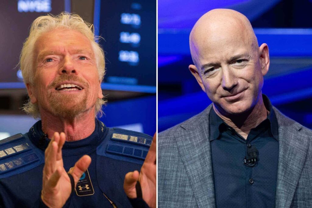 Two millionaires going into space